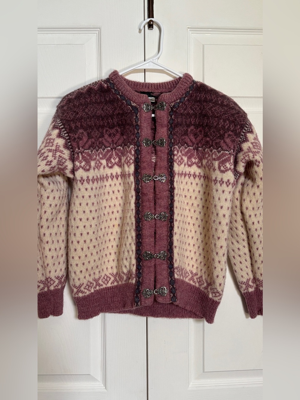Dale of Norway Women’s EU 46 Vintage 100% Wool Nordic Fair Isle Cardigan